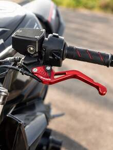 Motorcycle Brake & Clutch Levers, 1 Pair CNC Aluminum Alloy Adjustable Long Brake And Clutch Lever Set, Anodized Handlebar Control Replacement Parts, Motorcycle Accessories, Suitable For Street And Sport Motorcycles - A - View 7