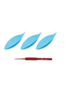 Small Plastic Eyelet Shuttles, Paired With Crochet Hooks,Portable Lace Weaving Tool. For Handmade Embroidery And Weaving Enthusiasts - Multicolor - View 12