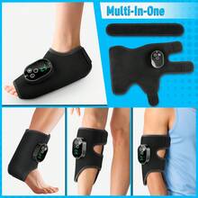Hailicare Máy massage chân và cổ chân sưởi ấm không dây, thiết kế quấn quanh rung sạc lại được, giảm mỏi chân, cầm tay thư giãn - màu đen - Xem 4