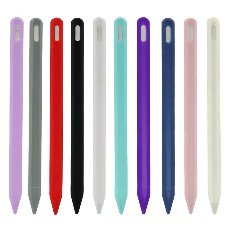 Silicone Protective Sleeve For Apple Pencil Pro And Apple Pencil 2nd Generation USB-C Stylus, Compatible With IPad Air/ Mini/ Pro/Tablet Pen (Type-C Interface) - Multicolor - View 1