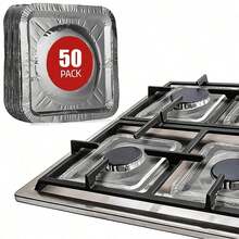 Heat-Resistant Disposable Gas Stove Liner, Oil-Proof Cooktop Protector Pad, Suitable For Daily Home Cooking Cleaning Supplies - Multicolor - View 16