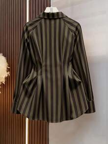Autumn/Winter Metal Button Raglan Sleeve Long Sleeve Shirt, Vintage Bohemian Style, Suitable For Weddings, Parties And Daily Commute Outfits - Multicolor - View 3