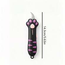 Cute Cat Paw Retractable Utility Knife, Mini Portable Cartoon Box Cutter, Perfect For Opening Packages, Cutting Letters, DIY Crafts - Beautiful Kawaii Style Paper Knife With Lanyard Hole, Suitable For Office, Home And School Small Tool, Great Gift For Family And Friends - Multiple Styles - View 5