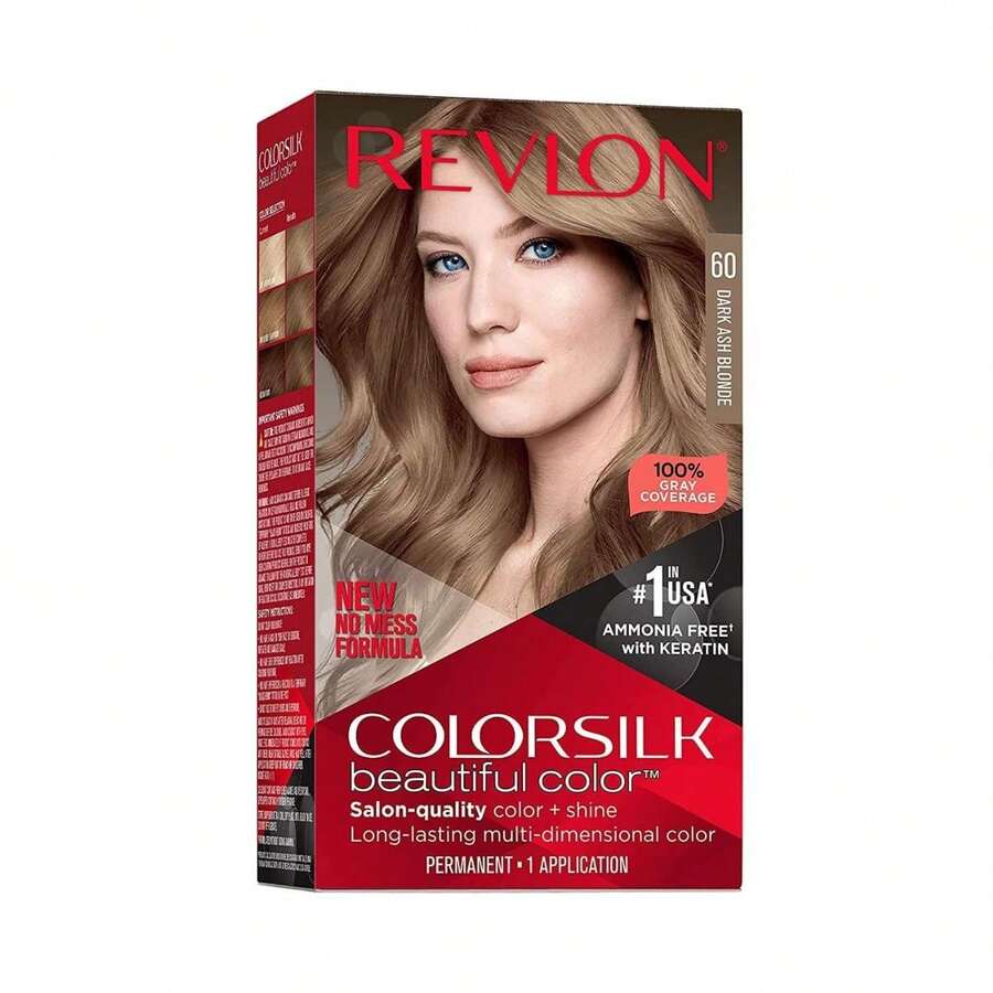 Revlon Colorsilk Beautiful Color Permanent Hair Color - Dark Ash Blonde 60 - Dark Ash Blonde - View 1