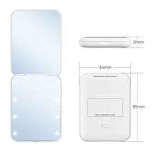LED Makeup Mirror, Portable Mini Makeup Mirror, Travel Makeup Mirror, Suitable For Dorm, Travel, Office, Best Gift For Women - Multicolor - View 8