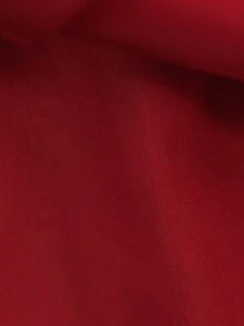 Tween女孩人造珍珠背後V領大蝴蝶結高級緞面公主禮服，適合女孩生日派對、晚宴、舞會、婚禮花童、伴娘禮服，不含髮箍 - 酒紅色 - 查看 11