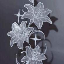 Korean Imitation Organza Lily Embroidered Bookmark 3D Printed Bookmark Journal Decoration Reading Marker Gift For Book Lovers - Square - View 6