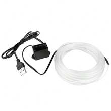 3M Car Interior LED Decorative Light EL Glowing Wire DIY Flexible Atmosphere Light Decoration USB Party Atmosphere Diode Neon Light - Car Ambient Light - View 7