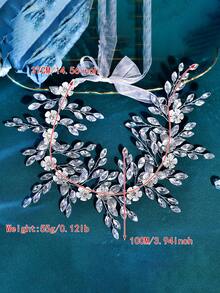 1 chiếc thắt lưng cô dâu đính đá rhinestone màu xanh lá bóng, phù hợp cho váy cưới và đầm dạ hội nữ - Nhiều màu - Xem 8
