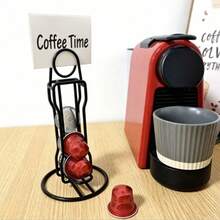 Desktop Coffee Capsule Box Ironwork Double-Layer Storage Rack Can Hold 60 Pieces - Metal (iron) - View 7