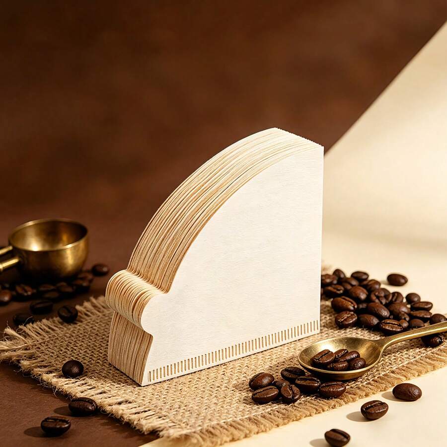 50/100/200/300 cốc giấy lọc cà phê hình chữ V, giấy lọc cà phê hình nón, dễ sử dụng, cỡ V02, phù hợp cho pha cà phê pour over và máy pha cà phê nhỏ giọt, giấy lọc cà phê trà, phù hợp cho phễu lọc cà phê pour over, mùa tựu trường