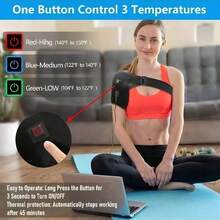 Electric Heated Shoulder Care Belt Shoulder Massage Belt Warm Shoulder Protector - View 3