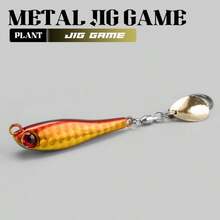 1PC 10-30g Long Distance Casting Metal Jig Fishing Lure With Rotatable Single Hook & Spinner Blade Hard Metal Bait For Inshore Offshore Game Fishing Freshwater Saltwater - Multicolor - View 33