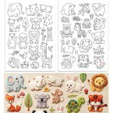 Cartoon Animal Water-Soluble Stabilizer Stick And Self-Adhesive Washable Embroidery Pattern Stabilizer, Suitable For Embroidery, Bags And Clothing DIY Handmade Crafts - A226 - View 5