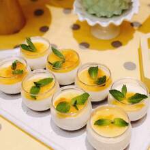 1/10/20/30/50/60/80/100pcs Clear Round Mini Dessert Cups, Spherical Transparent Cups With Excellent Clarity And Texture, Suitable For Ice Cream, Jelly, Pudding, Desserts, DIY Storage, Party Decorations, Home Gathering Creative Platter Display Container Set - Clear - View 2