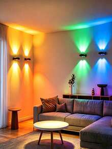 1pc Dual-Pupil Cat Eye Wall Light, RGB Color Changing Atmosphere Light, Smart Sensor Activated, Drill-Free Magnetic Installation Light, Home Atmosphere Decoration, Ideal Holiday Gift - Multiple Styles - View 2