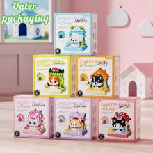 Stackable Cute Animal Micro Particle Building Blocks With Dust Cover, DIY Assembly Educational Toy, Stackable Storage Shell, Creative Handmade Stress Relief Desktop Ornament, Suitable For Birthday, Halloween, Christmas Gifts, Back To School Home Leisure Craft, Festival Commemoration - Multicolor - View 7