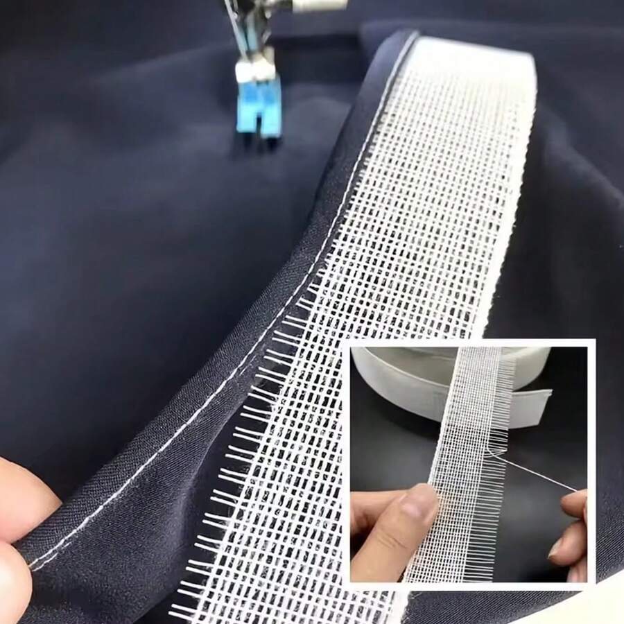 Width 3.5CM Fabric Hemming Guide, Fishbone Tape For Sewing Narrow And Curved Hem Tool Reusable Boning Strip For Chiffon Silk Dresses Skirts