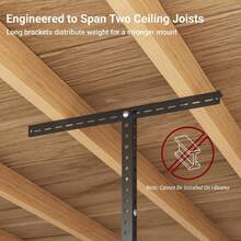 4x8 Overhead Garage Ceiling Storage Rack Organization, Black - Hammertone - View 8