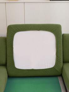 1pc Solid Color High Elasticity Removable Machine Washable Autumn/Winter Sofa Seat Cushion Cover, Suitable For Living Room Polyester Sofa Seat Cushion Cover Backrest Cover - Green - View 10