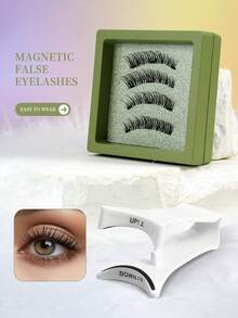 Magnetic False Eyelashes, Soft Natural 3D Fiber, Suitable For Various Occasions - View 2