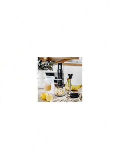 CAMRY Ensemble de mixeur à main, mixeur plongeant avec accessoires, kit de mixeur multifonction - hachoir, fouet, gobelet inclus