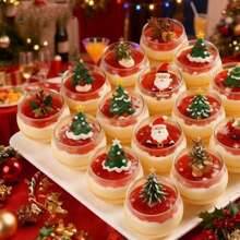 1/10/20/30/40/50/60/80/100pcs Spherical Transparent Mini Dessert Bowl Set, Minimalist Round Belly Design With Outstanding Aesthetics, Easy To Arrange And Display, Suitable For Dessert Table, Banquet Party, Coffee Shop, Bakery Store, Serving Ice Cream, Pudding, Small Desserts, Enhancing Table Atmosphere, Multi-Specification Practical Dessert Container - Clear - View 10