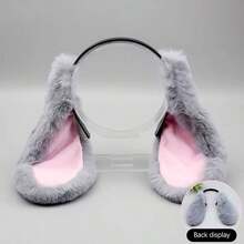 1pc Fashionable Cute Rabbit Ear Headband, Practical Fun Rabbit Hair Accessory Headpiece Cosplay Prop, Suitable For Adult Party Costume Hair Accessory - Multicolor - View 14