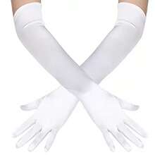 1 Pair Women's 21 Inch Long Gloves, Fashion Opera Gloves, Elbow Length Gloves, Performance Costume - Multicolor - View 2