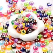 23pcs Colorful European Style Large Hole Beads, Mixed Color Large Hole Beads For Jewelry Making, Suitable For Pendants, Bracelets And DIY Crafts - 23 Pieces - View 2