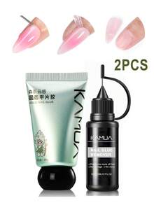 KAMUA 30g 固體美甲膠，強力黏著透明壓入式壓克力美甲片，透明硬質 3D 凝膠，專為假指甲設計，超強凝膠，UV 光固化硬膠，3D 雕塑，適合春季美甲 DIY，居家與沙龍使用 - 30g - 查看 5