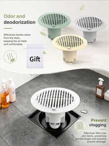 Floor Drain Deodorizer, Anti-Odor Floor Drain Backflow Preventer, Sink Strainer, Bathroom Floor Drain Deodorizer, Anti-Insect Deodorizer, Automatic Drainage, Suitable For Bathroom, Kitchen, Balcony, Toilet, Hotel (Non-Universal Model). - Multicolor - View 2