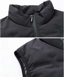 Men Thermal Underwear Vests - Black - View 5