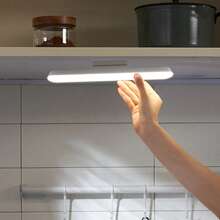 1pc 30cm/11.81 Inch LED Cabinet Light, Touch Activated, Adjustable Brightness, 3 Color Settings, USB Charging Light Strip, LED Bedside Lamp, Suitable For Mirrors, Kitchens, Wardrobes, Bedside Tables, Desks - A - View 2