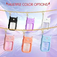 Silicone Case For  Hand Sanitizer, With Keychain - Black - View 8