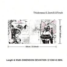 Dark Gothic Style Girl Desk Mat Anime Mousepad Computer Gamers Lock Edge Mouse Pad Gaming E-Sports Keyboard Pads - View 13