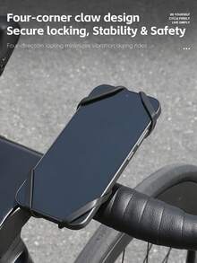 WEST BIKING Silicone Bike Phone Holder Quick To Install Soft And Shock Absorbing For Road Bikes Mountain Bikes And Motorcycle Riding Gear - Multicolor - View 4
