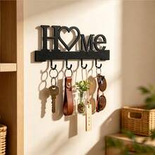 1pc Fashion Metal Key Hook - Wall-Mounted Key Rack Wall Decor Bathroom Storage Fashion Modern Party Home Decor - Suitable For Living Room, Bedroom, Hallway, Office And Other General Areas - Multicolor - View 2