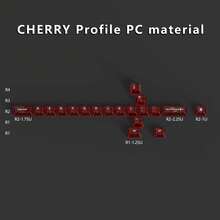 مجموعة أغطية مفاتيح PC شفافة بتصميم سيف حرفي، بروفايل Cherry لمفاتيح MX الميكانيكية، لوحة المفاتيح غير مشمولة - مشاهدة 14