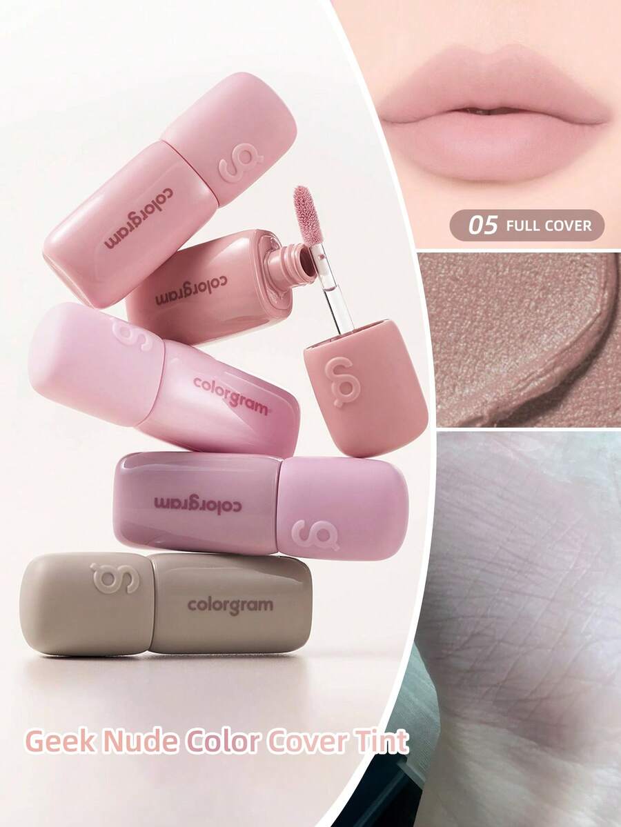 Colorgram Geek Nude Color Cover Tint Lip Glaze - 05 CEMENT - View 1