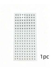 2/1pc Lip Piercing Jewelry, Y2K Style Fake Piercing Jewelry (Nose Stud, Eyebrow Stud), No-Piercing Silver Belly Button Sticker,DIY Face Rhinestone Stickers, Self‑Adhesive Eye Gems, Halloween Christmas New Year Stage Makeup Decor - Multicolor - View 9