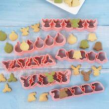MIANXIAOXIN 6pcs Mini Cookie Cutter Set - Dog Bone, Puppy Paw, Heart, Flower, Carrot, Fish Shape, Suitable For Pet Treats And Children's Snacks - Multicolor - View 14