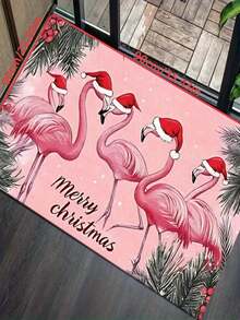 1 buah Keset Selamat Datang Flamingo Natal Lucu Baru, Cocok untuk Ruang Tamu, Kamar Tidur, Dalam Ruangan - Dapat Dicuci dengan Mesin - Bahan Flanel, Tekstur Lembut, Ramah Kulit, Tahan Berbulu, Mudah Perawatan, Tidak Berbau - Sempurna untuk Dekorasi Rumah, Dekorasi Ruangan, Karpet Ruang Tamu, Karpet Kamar Tidur, Karpet Kamar Mandi, Karpet Dapur, Karpet Area, Dekorasi Hotel - Karpet Area, Sepanjang Musim - MultiWarna - View 14
