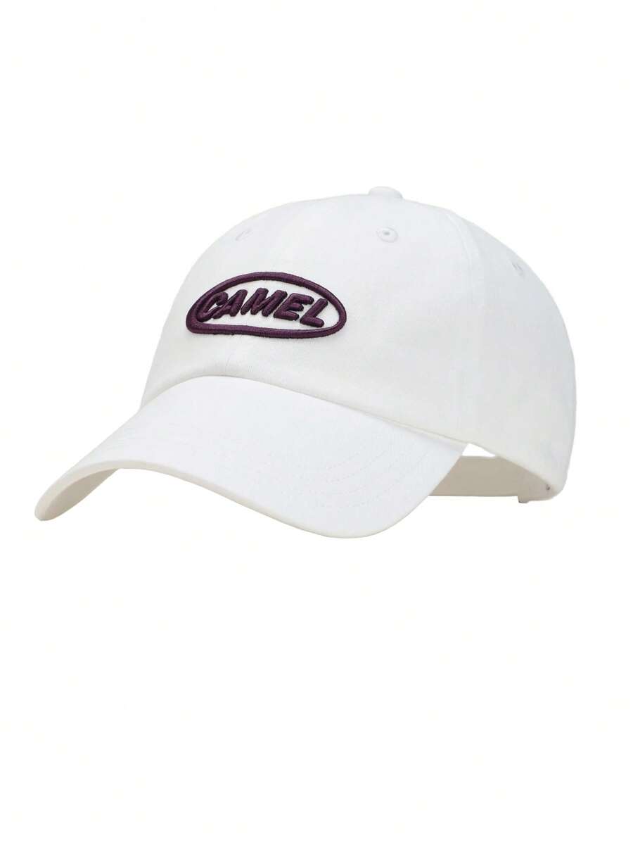 CAMEL CROWN Topi Baseball Bordir Unisex, Topi Baseball Bertepi Lebar, Meredam Wajah untuk Wajah Besar - putih pucat - View 1