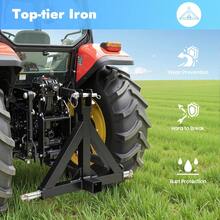 HYYKJ-US 3 Point Trailer Hitch For Tractors – Heavy-Duty Iron Construction, 2" Receiver Compatible, Triangular Design With 3 Pins For Stability, Durable Easy To Install For Farm - Default - View 4