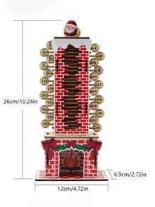 DIY Christmas Advent Calendar, Santa Claus Chimney Countdown Calendar Decoration, Interactive Christmas Desktop Decor, 24-Day Holiday Countdown Game, Christmas Tabletop Decoration, Creative Christmas Gift, Suitable For Family Holiday Fun - Multiple Styles - View 7