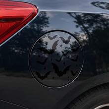 1 Piece Halloween Batstar Fuel Car Fuel Tank Cover Sticker, Vinyl Waterproof And Sun-Resistant, Gothic Car Sticker, Suitable For Car Fuel Tank Cap, Cute And Funny Decorative Stickers For New Energy Charging Ports - A - View 4
