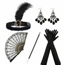 1/4/5pcs 1920s Vintage Women's Fashion Outfit Set, Women's Party Dress, Beautiful Goddess Costume, Halloween Costume, Carnival - Multicolor - View 10