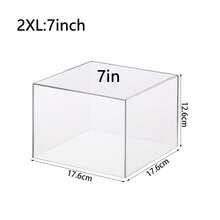 1/6pcs Acrylic Buffet Display Stand, Food Display Rack, Suitable For Buffet Table, Hollow Bottom Dessert Cube Box, White Cube Desktop Storage Rack Storage Box, Suitable For Dessert And Cake Display In Parties, Weddings And Other Festivals - Clear - View 11
