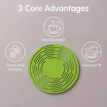 Colorful Multi-Function Non-Slip Silicone Coaster Set, Suitable For Cup Holders And Storage, Breathable Mesh Bag With Durable Pull Ring, Suitable For Kitchen And Outdoor Use, Suitable For Drinkers And Picnickers, Perfect Holiday Gift For Outdoor Enthusiasts. - Multicolor - View 11